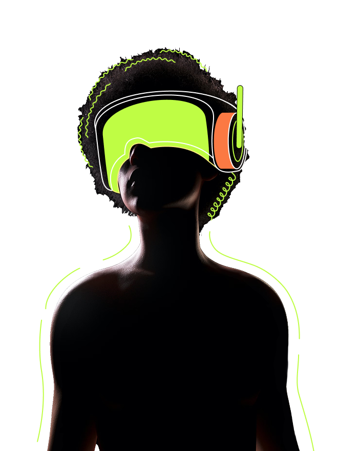 Person with VR headset